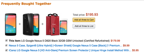 widget frequently bought together